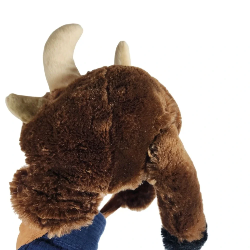 Bison Buffalo Bull Hat Plush Animal‎ Costume Ear Flap Winter Hat